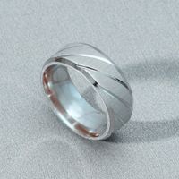 Fashion White Stainless Steel Ring Wholesale Nihaojewelry sku image 3