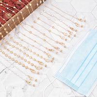 Fashion Hanging Neck Crystal Extension Metal Pearl Glasses Chain sku image 15