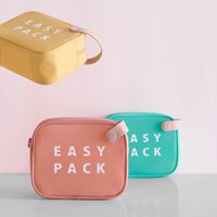 Candy Color Letter Waterproof Multi-function Cosmetic Wash Bag Wholesale Nihaojewelry main image 2
