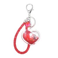 Acrylic Heart Flowable Sequins Quicksand Keychain Wholesale Nihaojewelry main image 3