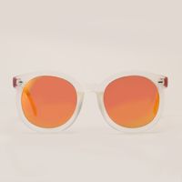 Polarized Round Rivet Blue Frame Sunglasses Wholesale Nihaojewelry main image 5