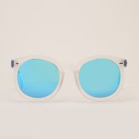Polarized Round Rivet Blue Frame Sunglasses Wholesale Nihaojewelry main image 6