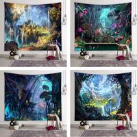 Vintage Scenery Painting Room Decoration Background Tapestry Wholesale Nihaojewelry main image 1