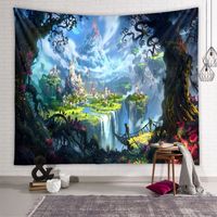 Vintage Scenery Painting Room Decoration Background Tapestry Wholesale Nihaojewelry main image 4