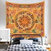 Bohemian Psychedelic Sun Flower Printing Background Cloth Tapestry Wholesale Nihaojewelry main image 5