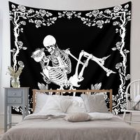 Vintage Skull Crown Contrast Color Room Decoration Wall Tapestry Wholesale Nihaojewelry main image 6