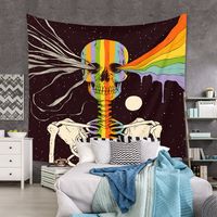 Vintage Skull Crown Contrast Color Room Decoration Wall Tapestry Wholesale Nihaojewelry main image 4