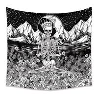 Vintage Skull Crown Contrast Color Room Decoration Wall Tapestry Wholesale Nihaojewelry main image 3