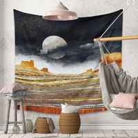 Bohemian Moon Mountain Painting Wall Cloth Decoration Tapestry Wholesale Nihaojewelry main image 4