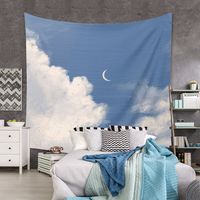 Fashion Sky Mountain Painting Wall Decoration Cloth Tapestry Wholesale Nihaojewelry main image 5