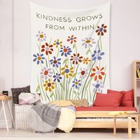 Bohemian Flower Printing Wall Decoration Cloth Tapestry Wholesale Nihaojewelry main image 3