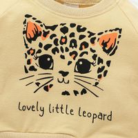Leopard Print Long-sleeved Sweater Skirt Suit Wholesale Nihaojewelry main image 4