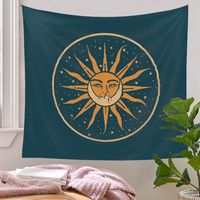 Bohemian Psychedelic Constellation Printing Background Hanging Cloth Tapestry Wholesale Nihaojewelry main image 1