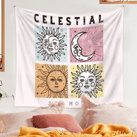 Bohemian Tarot Moon Sun Printing Psychedelic Background Cloth Tapestry Wholesale Nihaojewelry main image 5