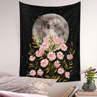 Bohemian Psychedelic Plant Moon Printing Hanging Decoration Cloth Tapestry Wholesale Nihaojewelry main image 4