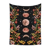Bohemian Psychedelic Plant Moon Printing Hanging Decoration Cloth Tapestry Wholesale Nihaojewelry main image 3