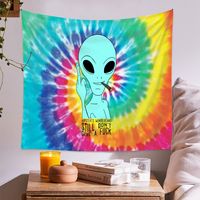 Bohemian Skull Alien Background Cloth Psychedelic Tapestry Wholesale Nihaojewelry main image 3