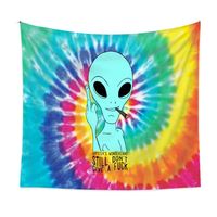Bohemian Skull Alien Background Cloth Psychedelic Tapestry Wholesale Nihaojewelry main image 6