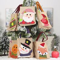 Christmas Linen Patch Embroidered Gift Bag Wholesale Nihaojewelry main image 2