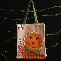 Christmas Linen Patch Embroidered Gift Bag Wholesale Nihaojewelry main image 4