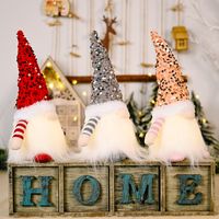Weihnachts Pailletten Mit Lichtern Rudolph Puppe Ornamente Großhandel Nihao Schmuck main image 6