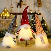 Weihnachts Pailletten Mit Lichtern Rudolph Puppe Ornamente Großhandel Nihao Schmuck main image 5