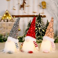 Christmas Sequins With Lights Rudolph Doll Ornaments Wholesale Nihaojewelry main image 4