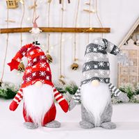 Christmas Five-pointed Star Snowflake Knitted Hat Rudolph Decoration Wholesale Nihaojewelry main image 1