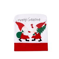 Weihnachten Bestickte Rote Und Weiße Flanell-stuhl-abdeckung Großhandel Nihaojewelry main image 6