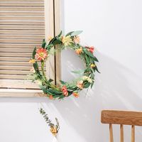 Christmas Small Chrysanthemum Door Hanging Wreath Wholesale Nihaojewelry main image 2
