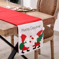 Christmas Embroidered Santa Claus Table Runner Wholesale Nihaojewelry main image 2