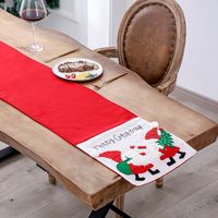 Christmas Embroidered Santa Claus Table Runner Wholesale Nihaojewelry main image 3