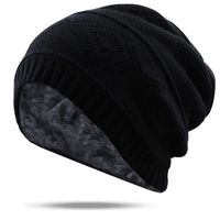 Solid Color Wool Diamond Knitted Hat Wholesale Nihaojewelry main image 2