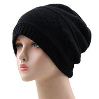 Solid Color Wool Diamond Knitted Hat Wholesale Nihaojewelry main image 3