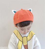 Korean Cat Ears Solid Color Children's Beret Wholesale Nihaojewelry main image 5