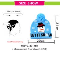 Fashion Contrast Color Jacquard Wool Ball Christmas Knitted Hat Woolen Hat Wholesale Nihaojewelry main image 3