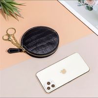 Multifunctional Leather Round Earphone Bag Coin Purse Wholesale Nihaojewelry main image 1