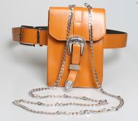 New Multi-function Carved Buckle Long Chain Waist Bag Wholesale Nihaojewelry main image 3