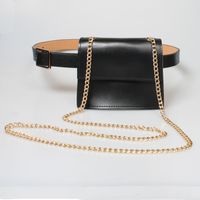Fashion Decorative Long Chain Solid Color Small Waist Bag Wholesale Nihaojewelry main image 1
