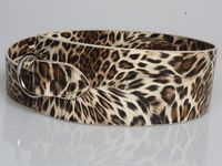 Beige Leopard Print Pu Soft Leather Long Knotted Belt Wholesale Nihaojewelry main image 6