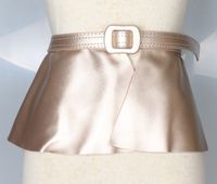 Ultra-wide Waist Seal Outer Pu Leather Skirt Decoration Women's Versatile Belt Shirt Dress Black main image 6