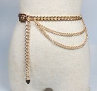Metal Pendant Pin Buckle Thick Waist Chain Belt Wholesale Nihaojewelry main image 2