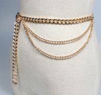 Metal Pendant Pin Buckle Thick Waist Chain Belt Wholesale Nihaojewelry main image 3
