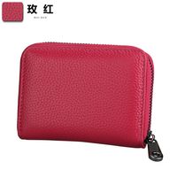 Anti-theft Swiping Portable Leather Card Bag Wholesale Nihaojewelry sku image 3