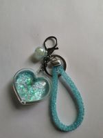 Acrylic Heart Flowable Sequins Quicksand Keychain Wholesale Nihaojewelry sku image 6