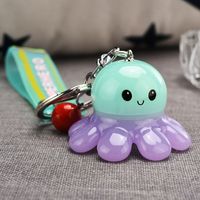 Creative Illuminated Octopus Acrylic Keychain Wholesale Nihaojewelry sku image 6