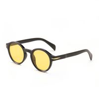 Round Rivet Small Frame Avocado Green Sunglasses Wholesale Nihaojewelry sku image 3