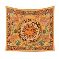 Bohemian Psychedelic Plant Sun Moon Printing Background Decoration Tapestry Wholesale Nihaojewelry sku image 2