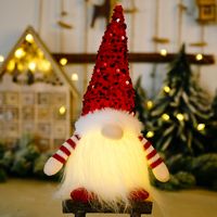Christmas Sequins With Lights Rudolph Doll Ornaments Wholesale Nihaojewelry sku image 1