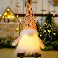 Weihnachts Pailletten Mit Lichtern Rudolph Puppe Ornamente Großhandel Nihao Schmuck sku image 2